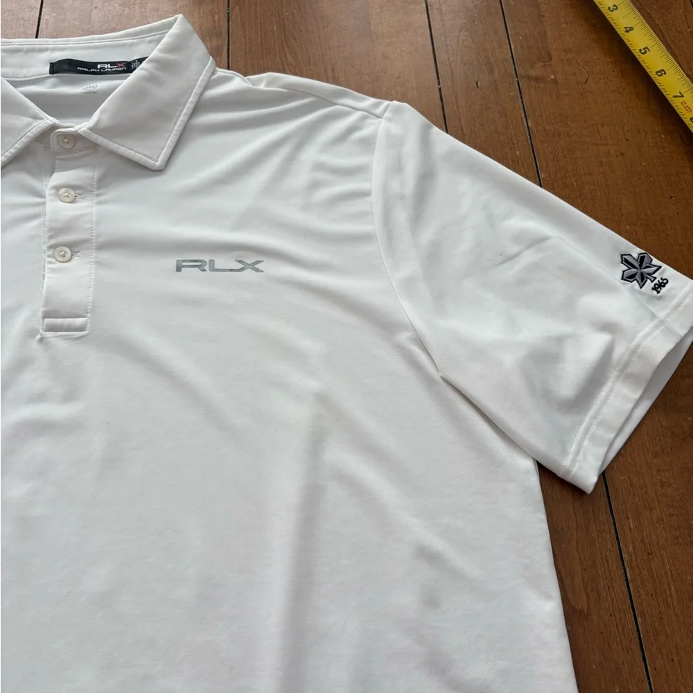 Ralph Lauren RLX Men's White Polo with Subtle Logo